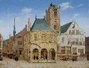 Pieter Jansz Saenredam The old town hall of Amsterdam. oil painting on canvas